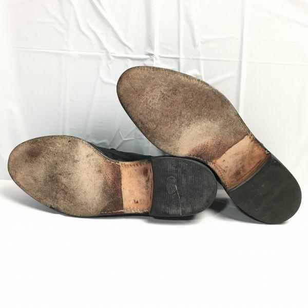 Allen Edmonds Chester USA Made Full Brogue Wingtip Shoes Black Size 11D / 28.5-29.0cm(USED)