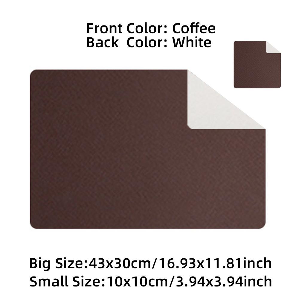 

Коврик для столовых приборов кожаный домашний двухсторонний прямоугольный изолированный коврик для стола ресторанный отель западный коврик для еды водонепроницаемый коврик для стола 43x30 cm кофейный