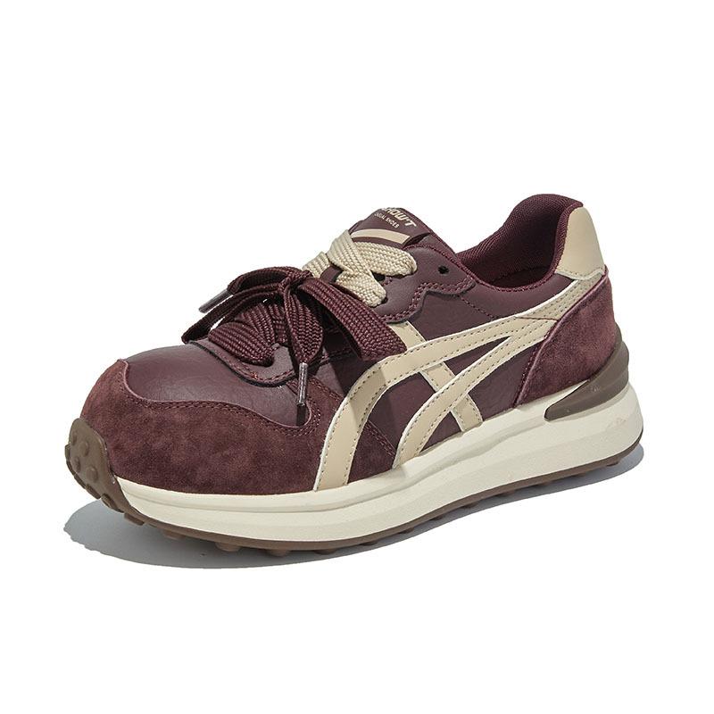 Kapibara toe cap leather training shoes 2025 autumn platform commuting versatile women's shoes casual sports Forrest Gump shoes