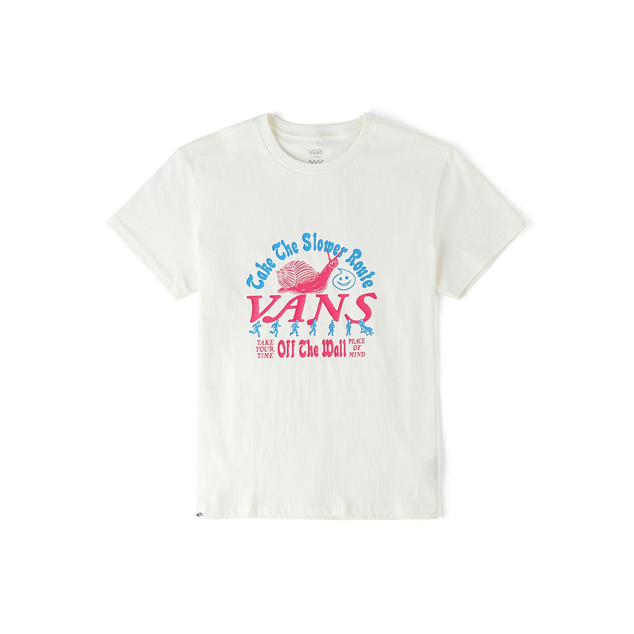

New Vans T-Shirts Women s Ecru VN000GTJFS8 S