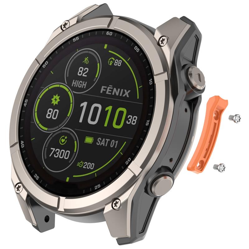 Fenix 8 Tactix 8 Watch Anti-collision Edge Strip Silicone Protection Band Lightweight Flexible for Fitness Daily Sports