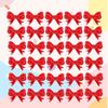 Cup Cake Toppers 30 Pieces Bow Party Decorations Bow-Shaped Wedding Cupcake Toppers For Birthday Christmas Holiday Thanksgiving