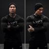 Men's Muscle Fit Sweat-Absorbing Long-Sleeve Sports Top Breathable & Trendy