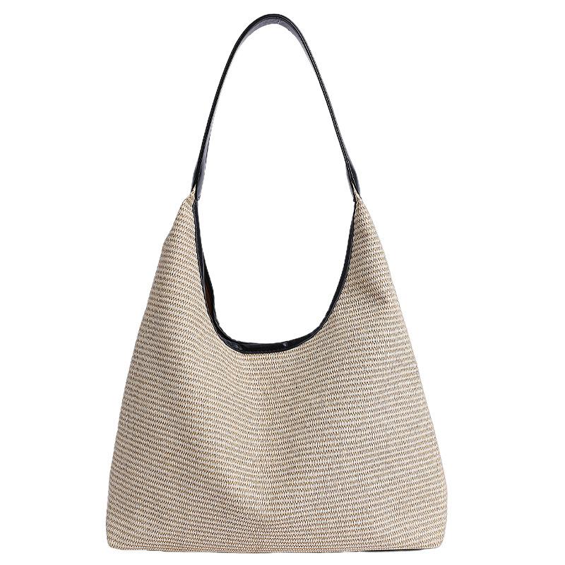 

Текстурированная сумка женская новая весенне-летняя модная наплечная сумка большой вместимости для отдыха, для поездок на работу, подмышечная сумка чёрный