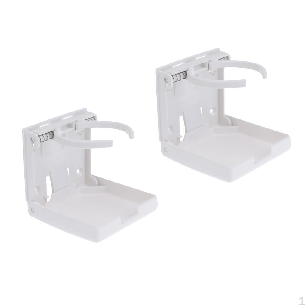 

2 шт. Регулируемый складной подстаканник для напитков для морской лодки, грузовика, автомобиля - Белый