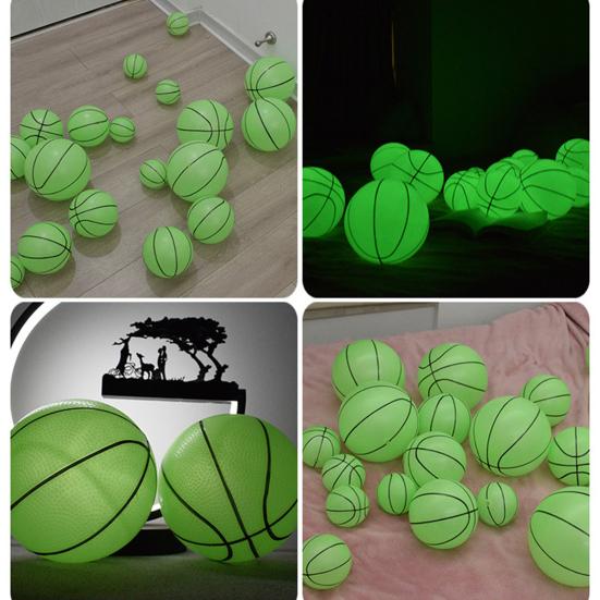 Light Up Basketball High Elasticity Battery-free PVC High Bright Holographic Basketball for Kids