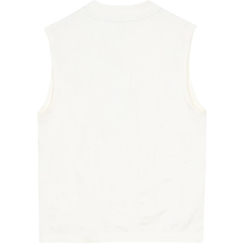 Nike Solid Color Sleeveless High Neck Sports Vest Women tops Ivory FB7631-110