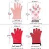 Cotton-Padded Heat-Resistant Silicone Kitchen Gloves