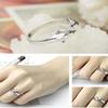 925 Sterling Silver Ring Delfin Öppen Par Ring Dam Svans Ring Smycken Silver Tillbehör Ring