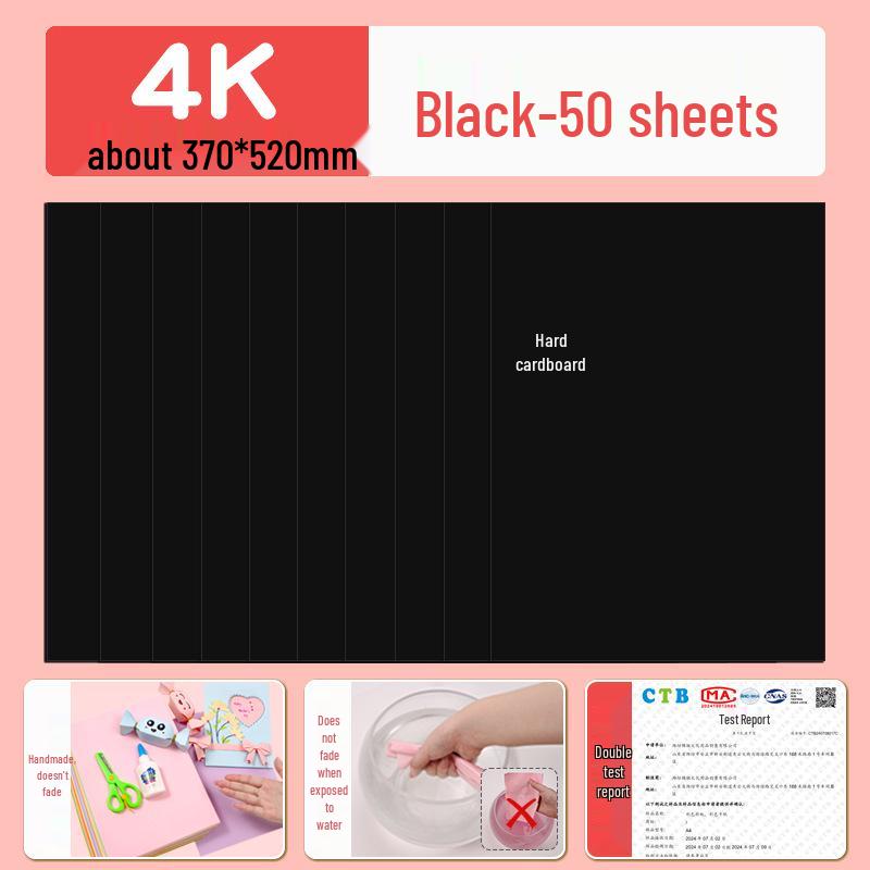 Macaron barevný karton A3/A4 4K/8K Origami papír pro studenty a pop-up knihy