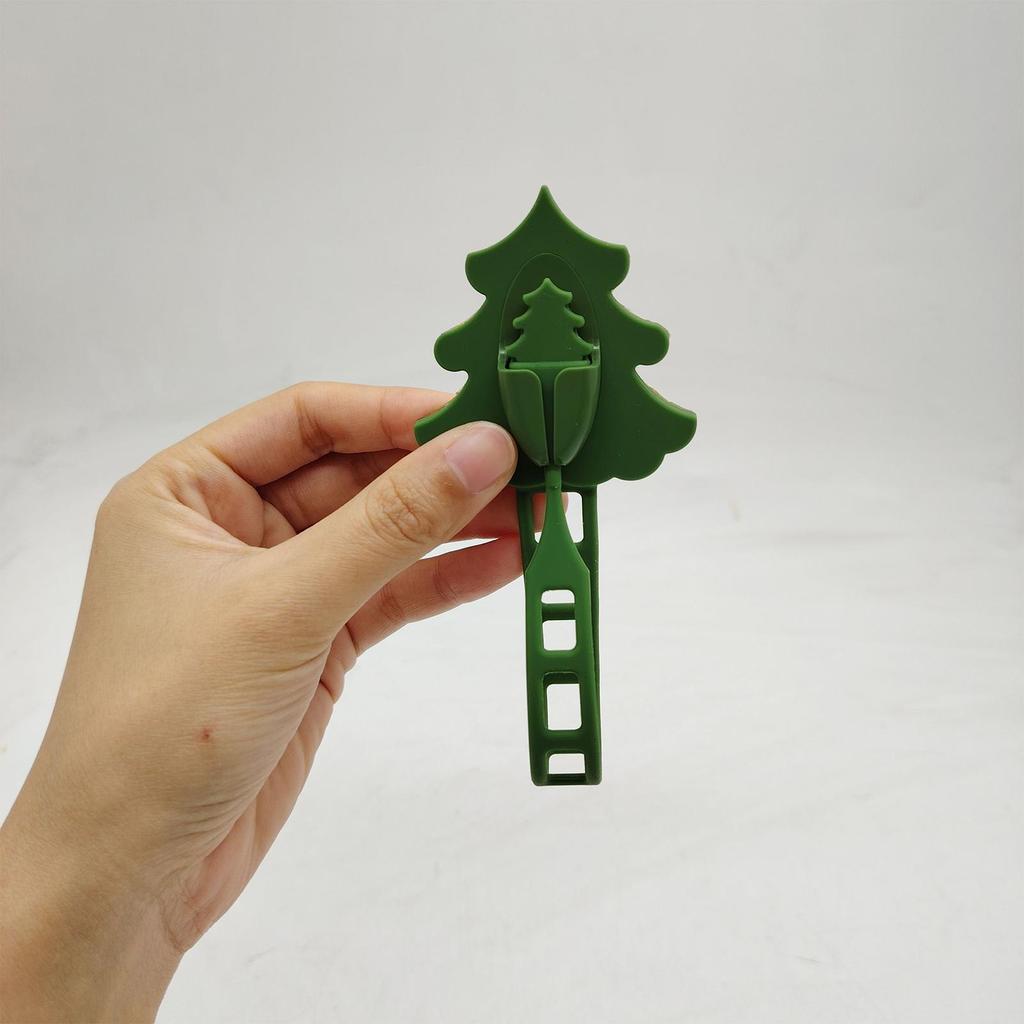 Christmas Garland Ties Silicone Holiday Decor Hanger Decorative Adhesive Christmas Garland Ties For Banister Outdoor Stocking