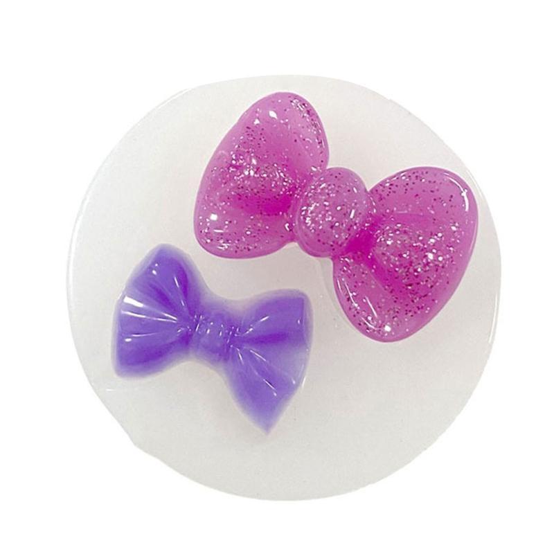 Mini Love Heart Bow Silicone Mold Handmade Soap Making Mould for DIY Baking Fondant Chocolate Wedding Cake