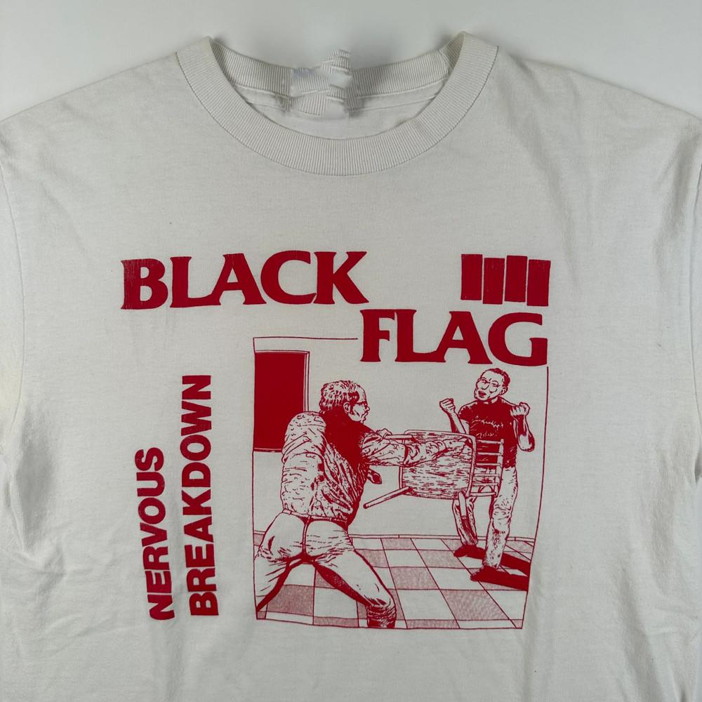 Винтажная футболка 2000-х Black Flag Nervous Breakdown Хлопок Унисекс S-4XL VN2210 Унисекс Футболка M