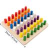 Montessori Color Matching Board Game Plugboard Early Education Intelligence Toy  Boys Girls