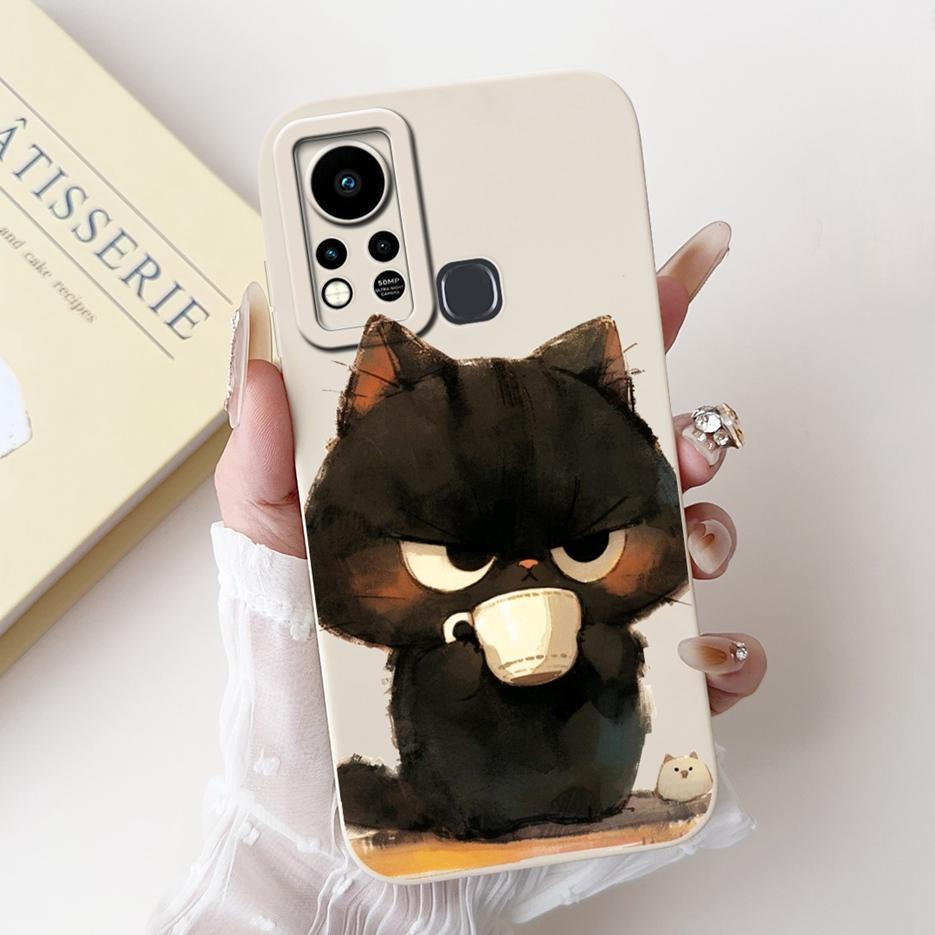 For Infinix Hot 11S Case X6812 X6812B Cute Panda Cartoon Cover Shockproof Phone Cases For Infinix Hot 11S NFC Hot11s Soft Fundas