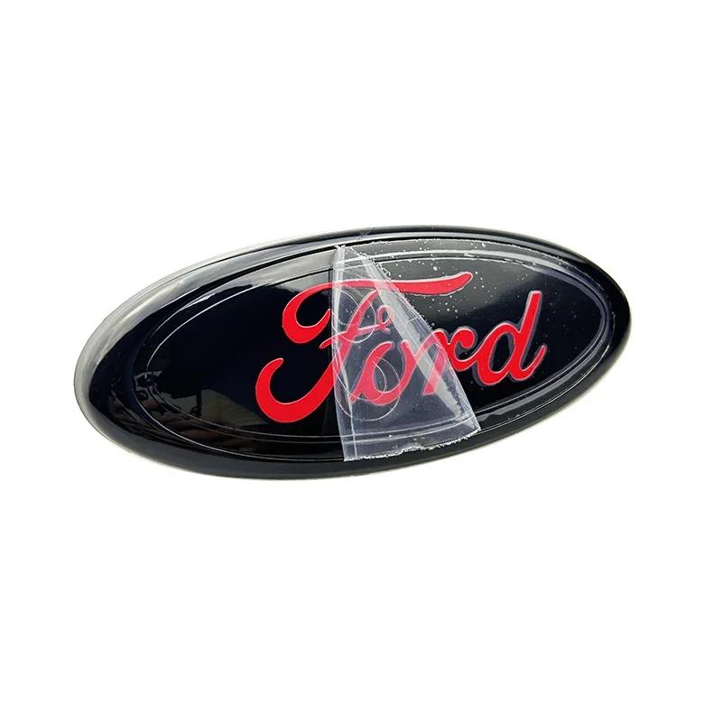 Autoaufkleber Ford Neu 2025 Heiß 14,5x6,5cm ABS Auto Frontemblem Abzeichen für Ford Focus 2 3 Mondeo Fiesta Ranger Mustang Kuga Explore