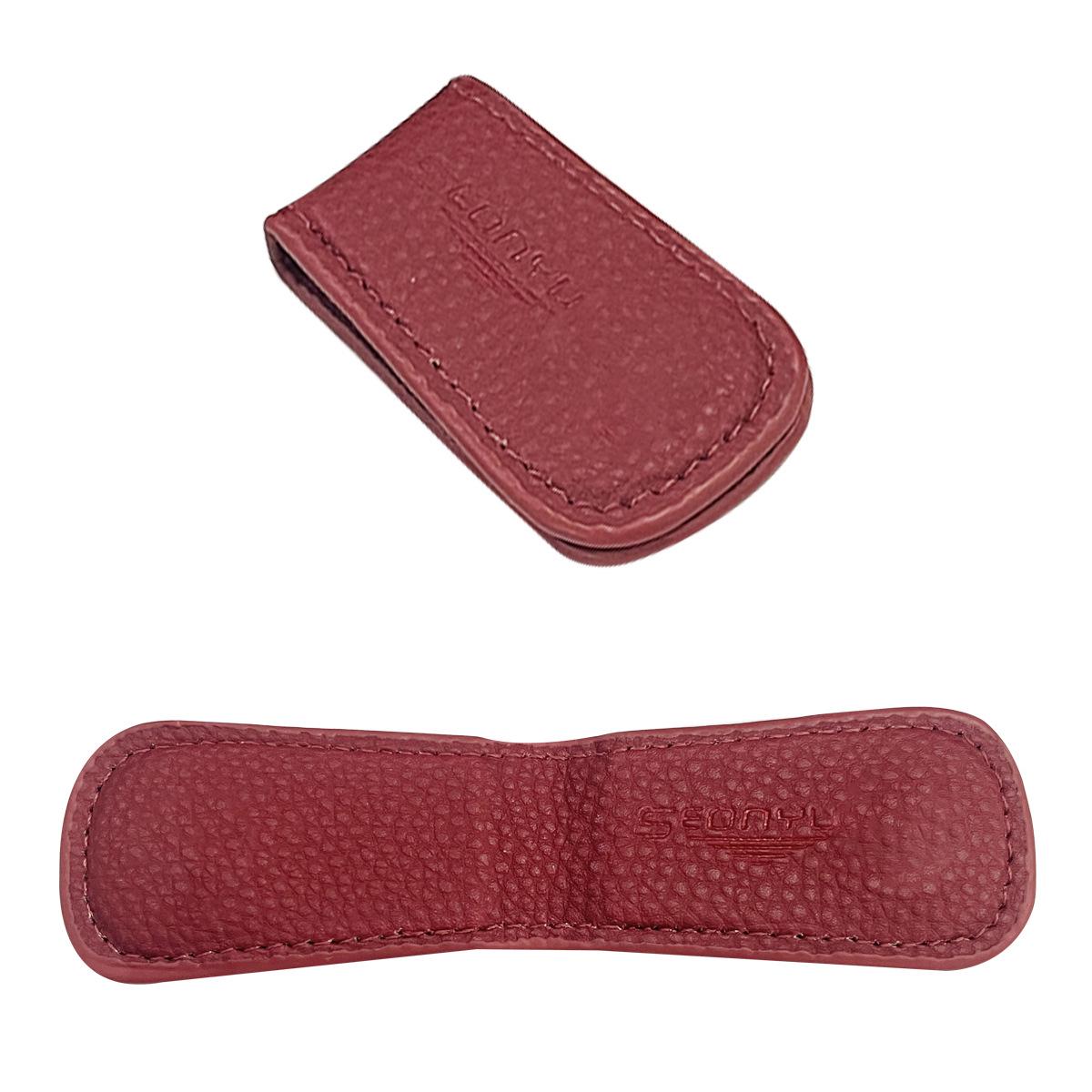 

Мини-кошелек SEONYU Magnet - зажим для денег из коровьей кожи в новом стиле красный