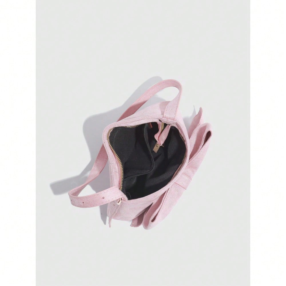 Bag Shoulder Bag Pink Bow Sweet Bag Shoulder Underarm Bag