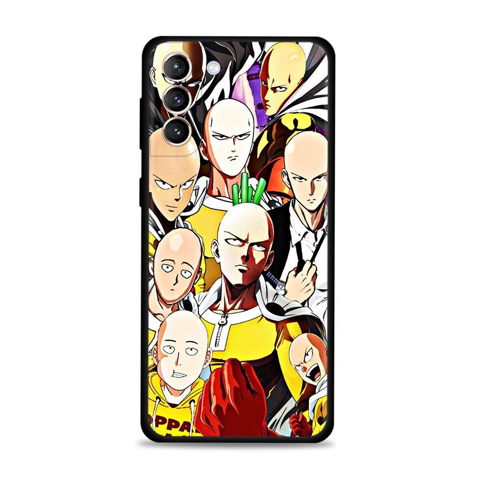 For Samsung S20 Fe Case Galaxy S21 Ultra S22 S10 S20 S8 Plus S22ultra Note 20ultra 10plus Funda One Push Man Saitama And Fubuki