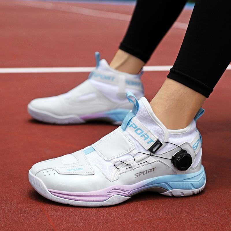 Slow shock rebound badminton tennis table tennis shoes boys and girls students lightweight breathable non-slip training shoes
