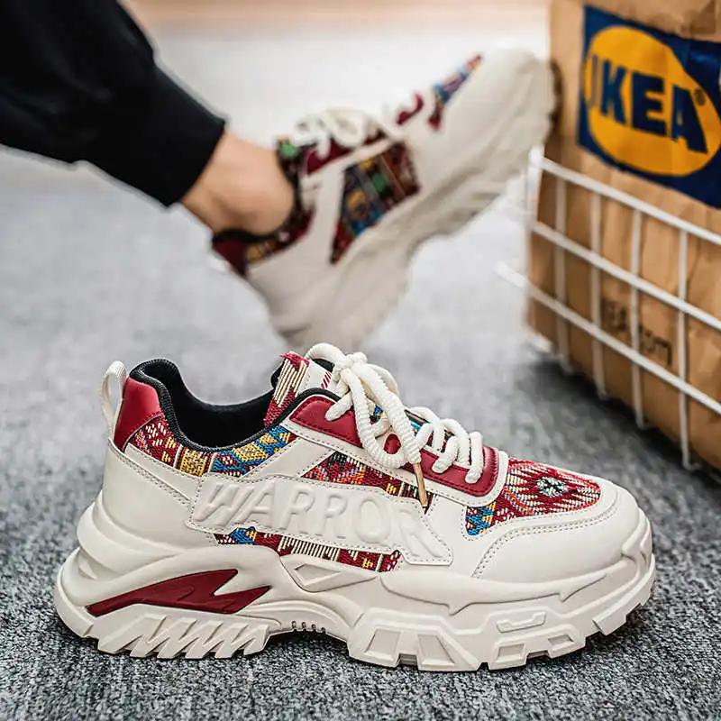 Fashion Height Up Thick Bottom Mens Loafers White Man Boots Shoes Sneakers High Top Men Sport Affordable Price Brand Name