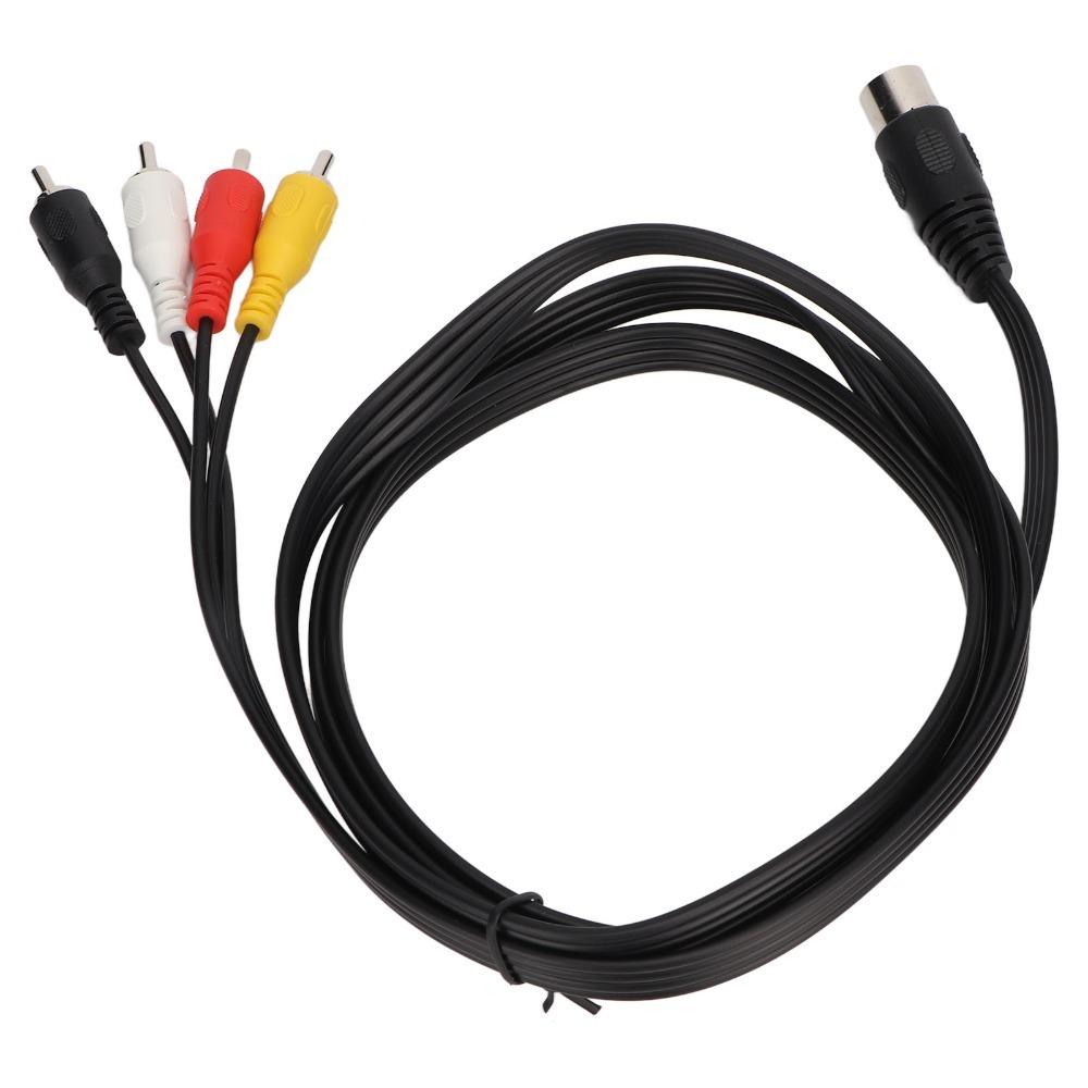 Plug and Play DIN 5 Pin Male To 4RCA Male Cable 4.9ft Sound Extension Cable PC Computer Connection