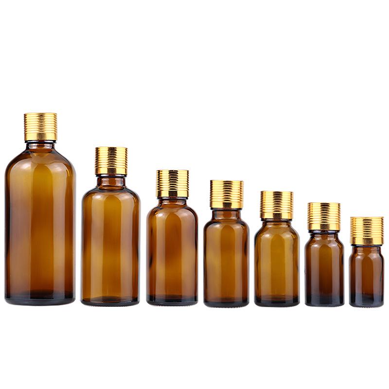 YB Transparent Essential Oil Bottle, 10ml 30ml Essence Liquid Cosmetic Bottle, 5ml-100ml Brown Glass Bottle.