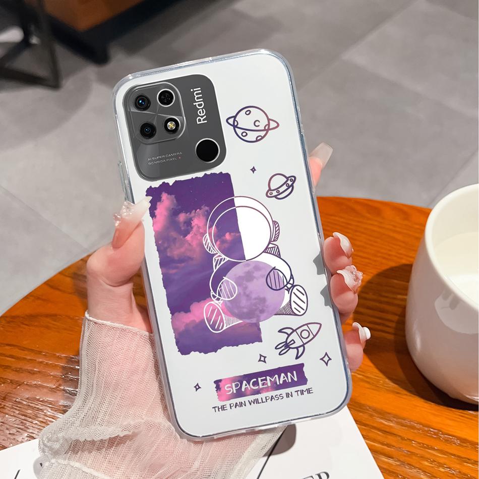 Covers For Redmi 10C Case Stylish Fun Soft Transparent Slim Silicone Anti Drop Phone Shell For Xiaomi Redmi 10 C Bumper Fundas
