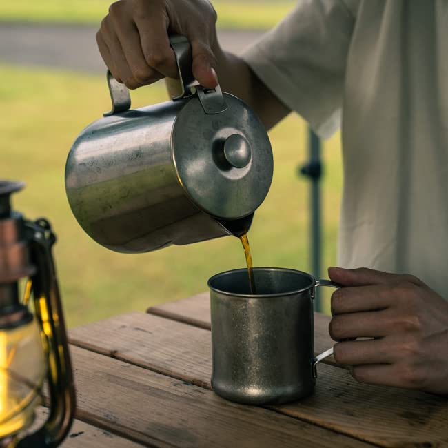 Vintage Inox Mug, 300ml, Made In Japan, VINTAGEINOX [Authentic]. Perfect for Cafes, Restaurants, Outdoor Activities, and Camping. Stainless Steel Mug