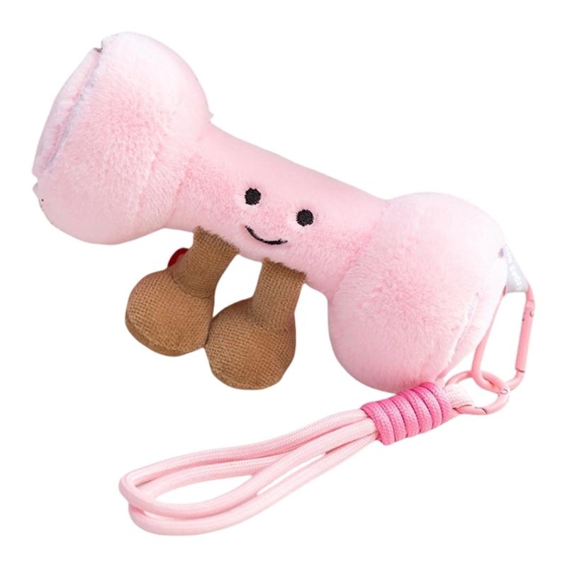 Dumbbell Kettlebell Barbell Plush Pendant Mini Gym Charm Soft Floppy Toy Desk Accessories Safe Kids Play Companion