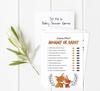 Inkdotpot Mommy Or Daddy Who Said it Game Gender Neutral Fox Animals Set of 50 Fun Baby Shower Game Party Supply