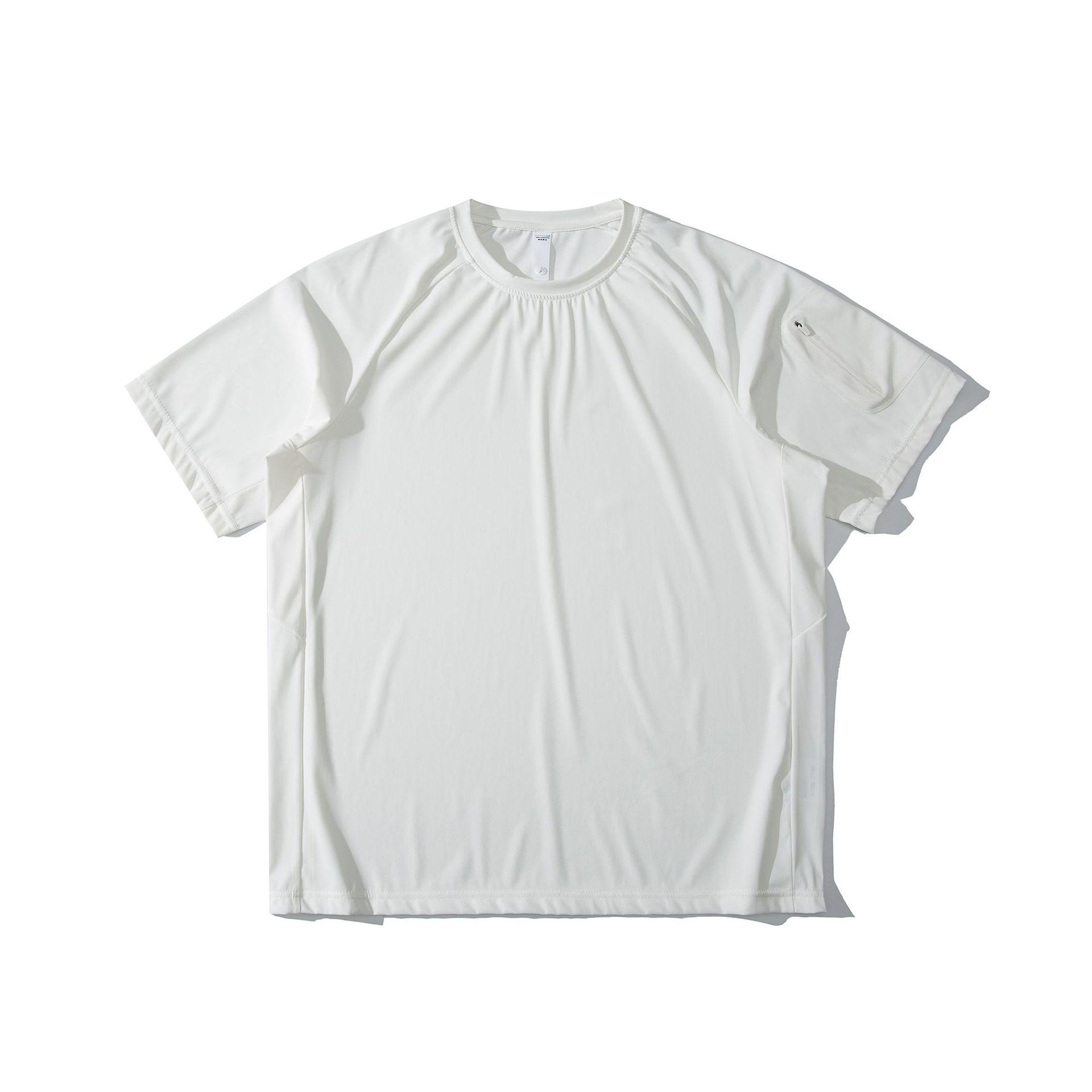 

Мужская быстросохнущая нейлоновая футболка свободного кроя с круглым вырезом, летняя тренировочная футболка из ледяного шелка XL