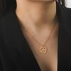 Cazador Cat Kitten Heart Paw Footprint Pendant Necklaces for Women Animal Jewelry Stainless Steel Neck Chain Necklace Gift 2026