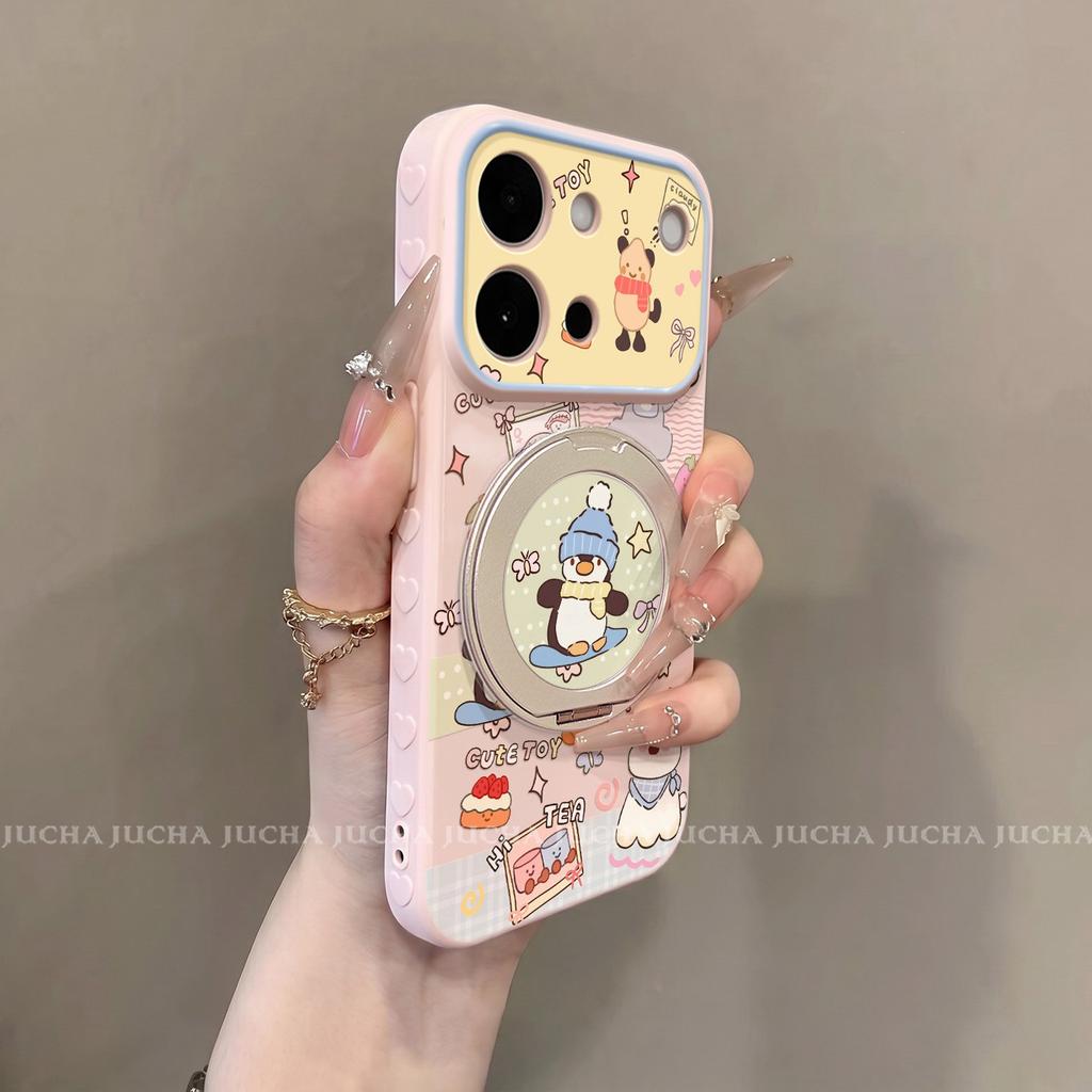 Applicable To Vivos11 Mobile Phone Case Fashionable New S11 High-end Cartoon S11pro Fun Cartoon Animal Party
