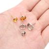 20pc Hypoallergenic Stainless Steel Stud Earring Diy Findings 6mm 8mm 10mm 12mm Cameo Cabochon Base Settings Diy Jewelry 2035