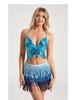 Europese & Amerikaanse Halloween Pailletten Kwastjes Buikdansrok met Tailleketting - Boho Nachtclub Kostuum Riem