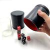 Sac Taske Dice Stacking Leather Dice Cup & Set of 10 Dice & Practice Cup (Set of 2 Cups)
