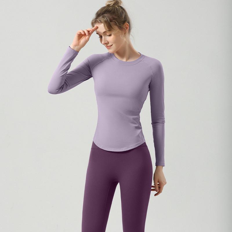 Women s Quick-Dry Long-Sleeve Running & Pilates T-Shirt for Autumn/Winter Fitness Large