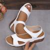 Sandali,Nuovi Sandali alla Moda con Fondo Spesso Floreale,Scarpe da Donna Taglia Grande,Cinturino Magico,Scarpe da Donna Leggere