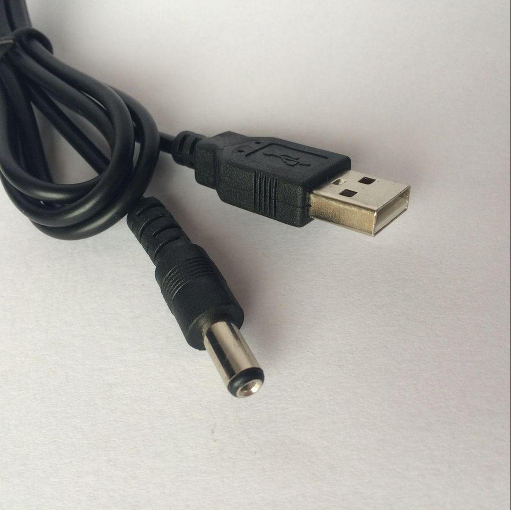 V8 Type-C Elbow USB Charging Cable for Android and Huawei with DC5521 Connector