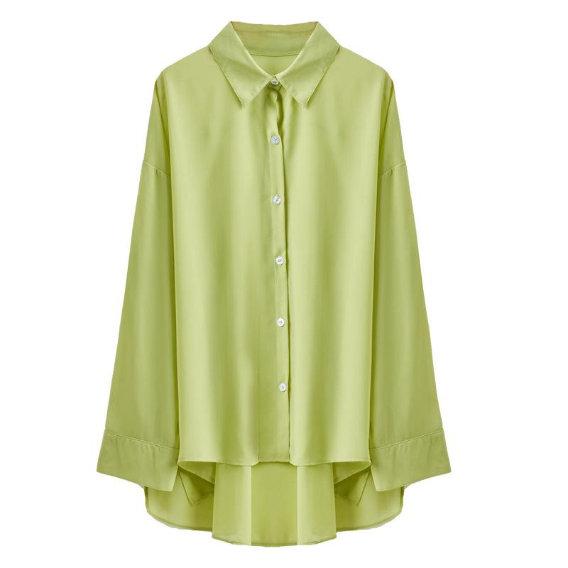 

Летний дизайн Sense Niche Тонкая рубашка с длинным рукавом для защиты от солнца Длинная шифоновая рубашка с кондиционером Верхняя женская одежда One size