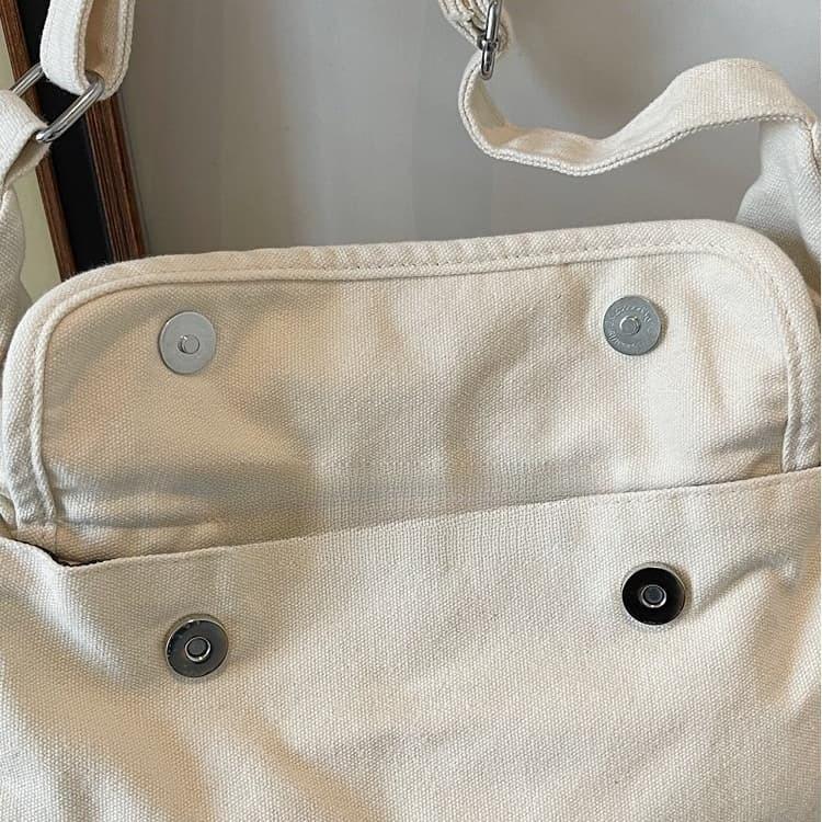 Gewaschene Canvas-Umhängetasche Damen-Achseltasche