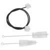3Pcs Horn Brush Cleaning Kit French Trumpet Rope Brushes Musical Instrument Clean Tool Set