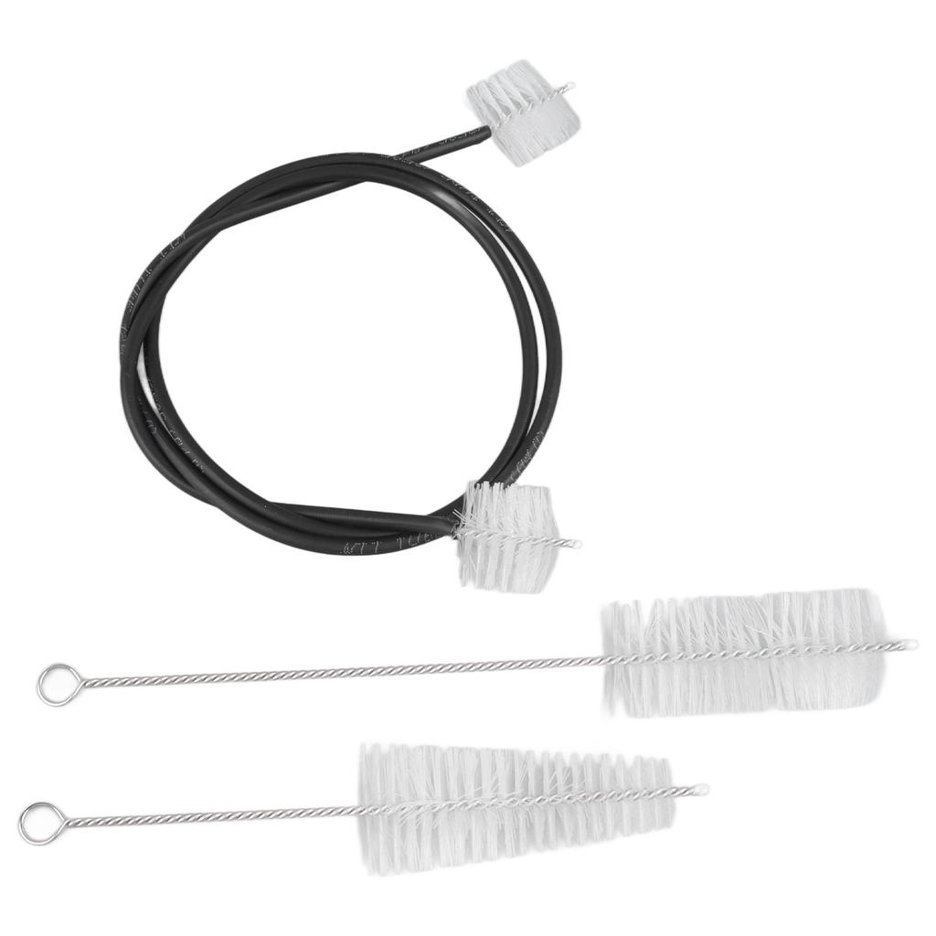 3Pcs Horn Brush Cleaning Kit French Trumpet Rope Brushes Musical Instrument Clean Tool Set