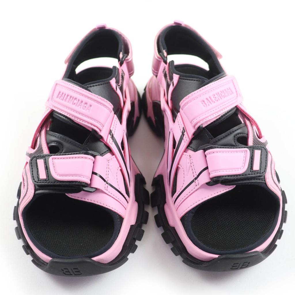 Pristine BALENCIAGA Sandals Track Sandal With logo Pink black fabric 25 617543 Used