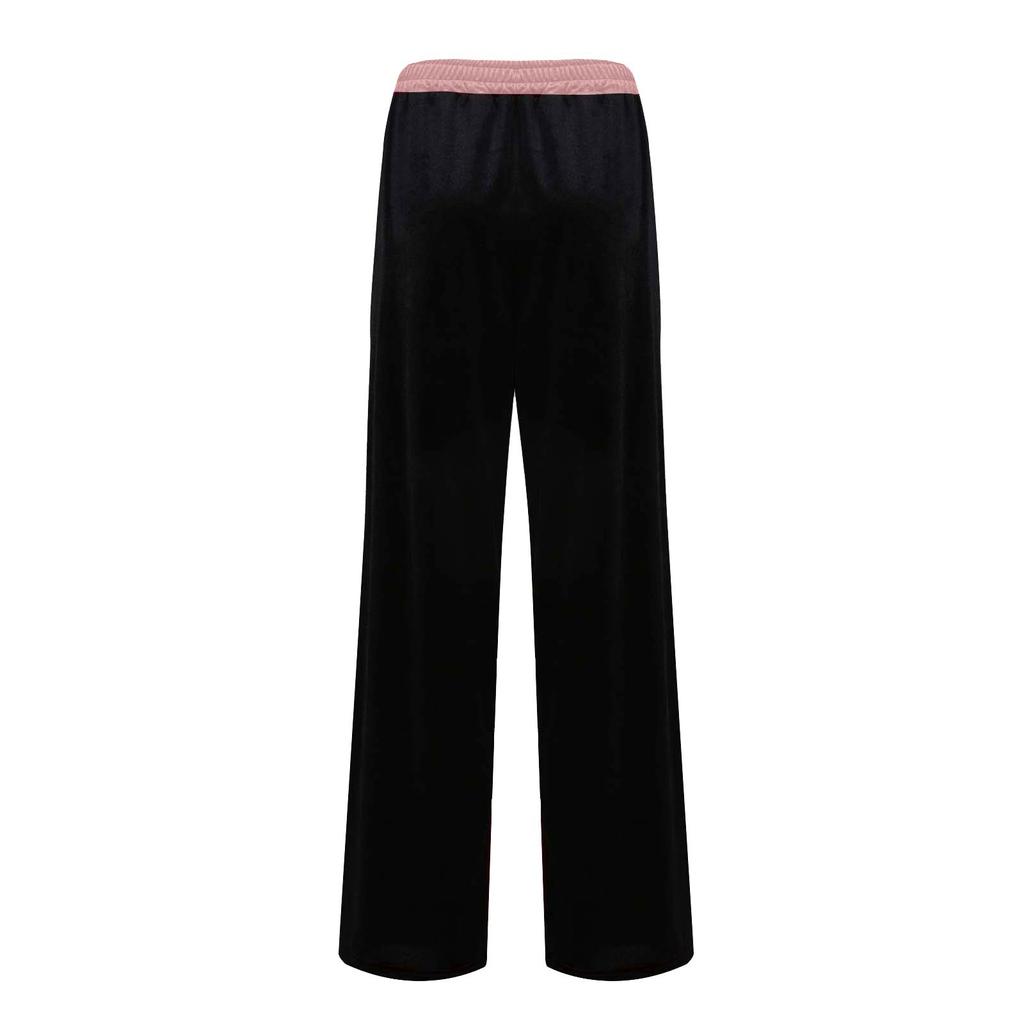 And Winter Lady Suede Waist With A Draped Sense Of Stitching Straight Pants Overalls Casual Pants