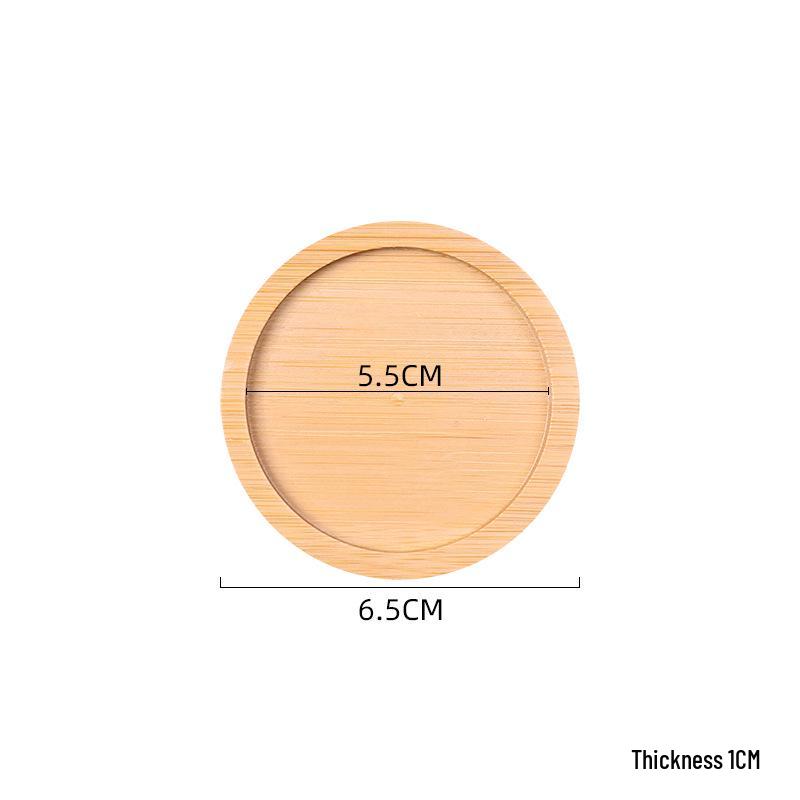 Creative Bamboo Succulent Pot Tray - Rectangular Coaster & Water Catcher for Home Decor