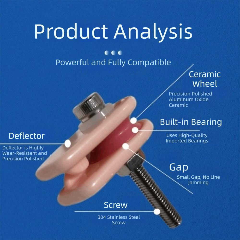 Imported Bearing Anti Jumper Device Ceramic Combination Pay Off Wheel Wire Wheel  Coil Winding