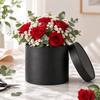 Flower Hugging Bucket Cylindrical Hard Cardboard Box 12x12cm
