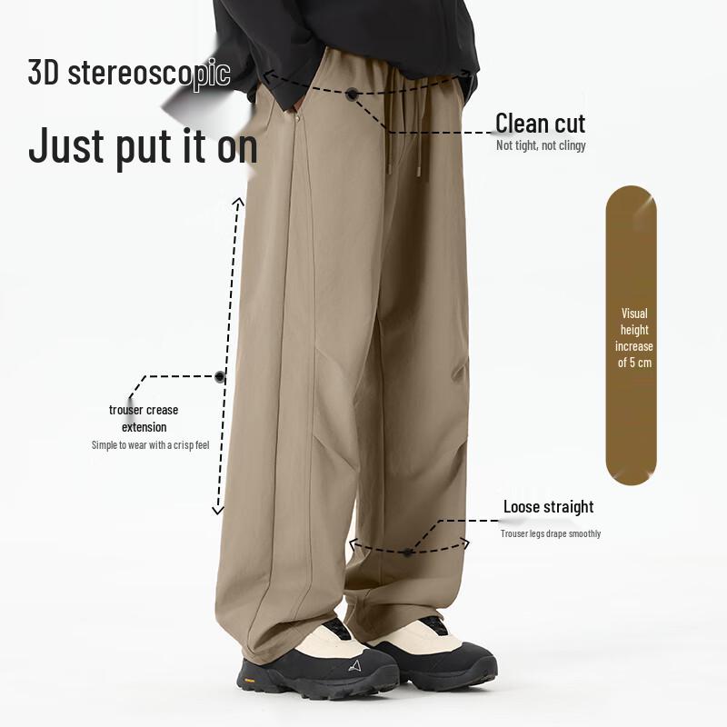 VANCL Men's Loose Straight-Leg Casual Cargo Pants